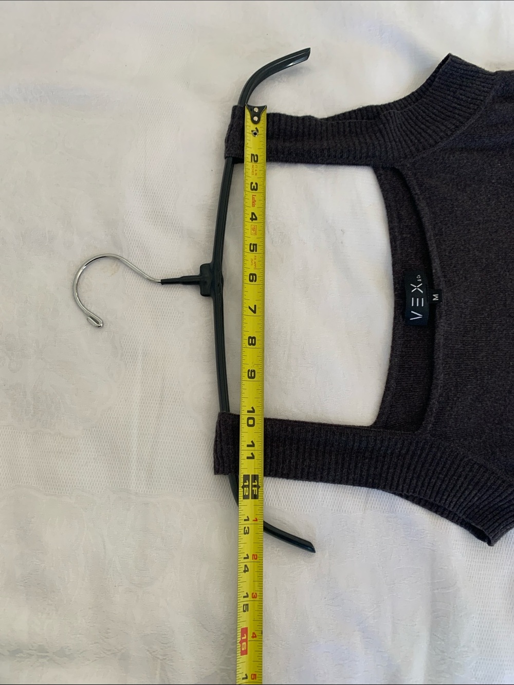 Dark Grey Ribbed-Strap Knit Tank - Picture 7 of 9